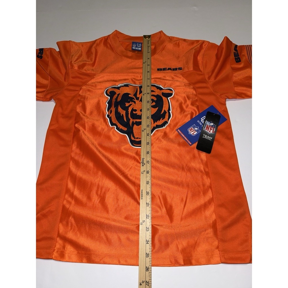 Chicago Bears Youth Jersey Shirt Orange NFL Team Apparel 18-20 Football Kids NWT - Picture 8 of 13